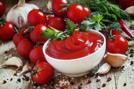 Aseptic tomato paste